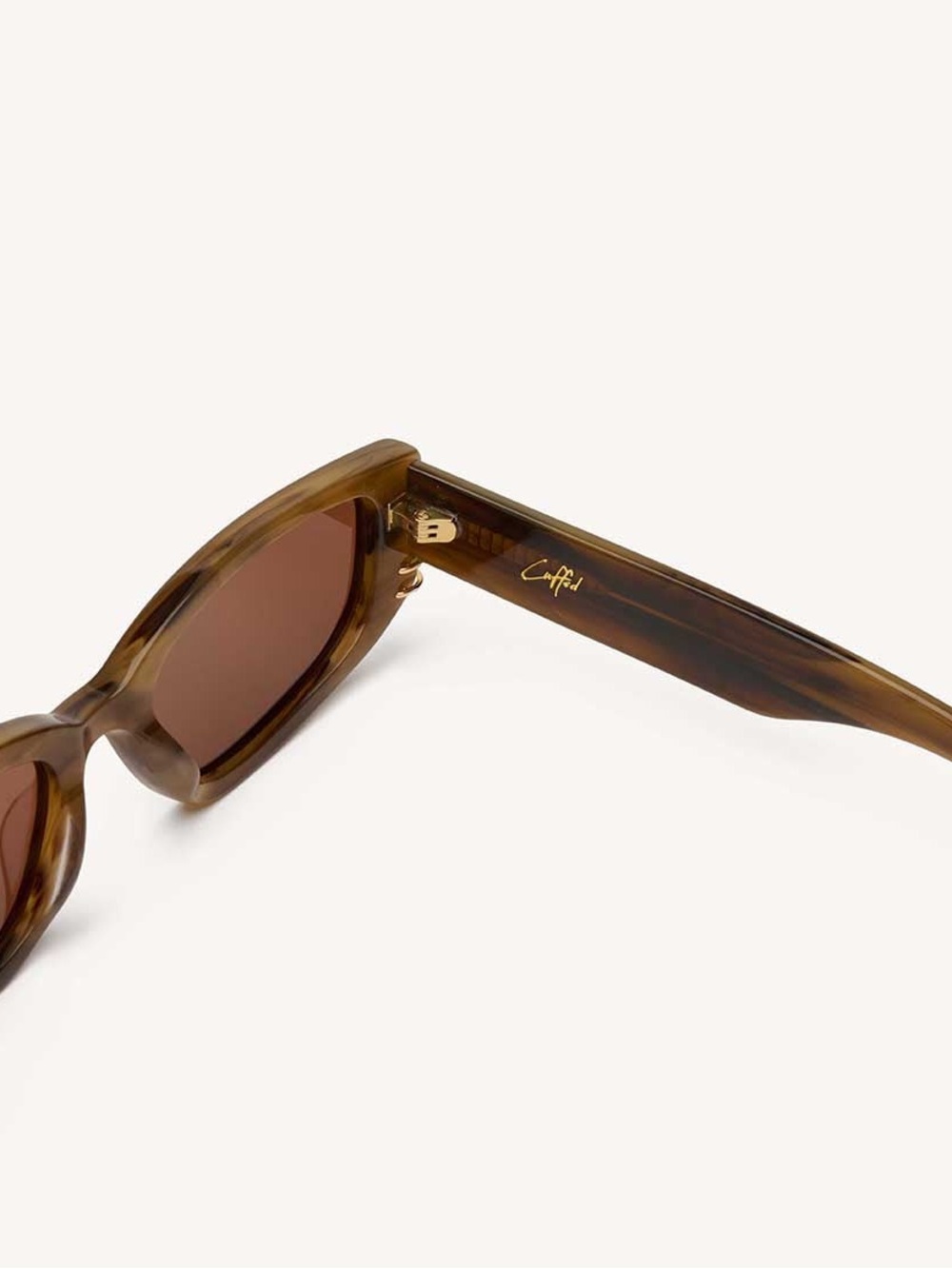 DEZI “CUFFED” Sunglasses in tortoise and gold | ring detailing | BRAND NEW - Picture 6 of 10